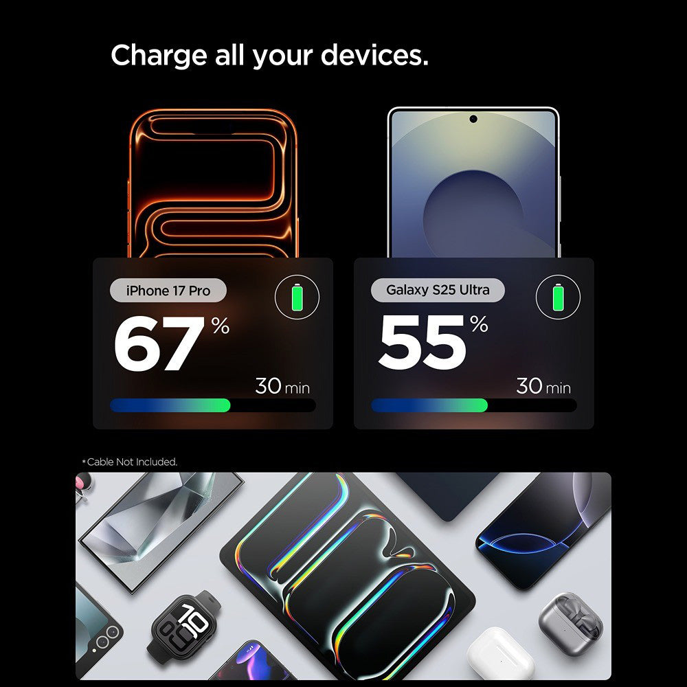 Spigen EE301EU Essential Nettadapter, 30W, 3A, 1 x USB-C, Svart ACH09493