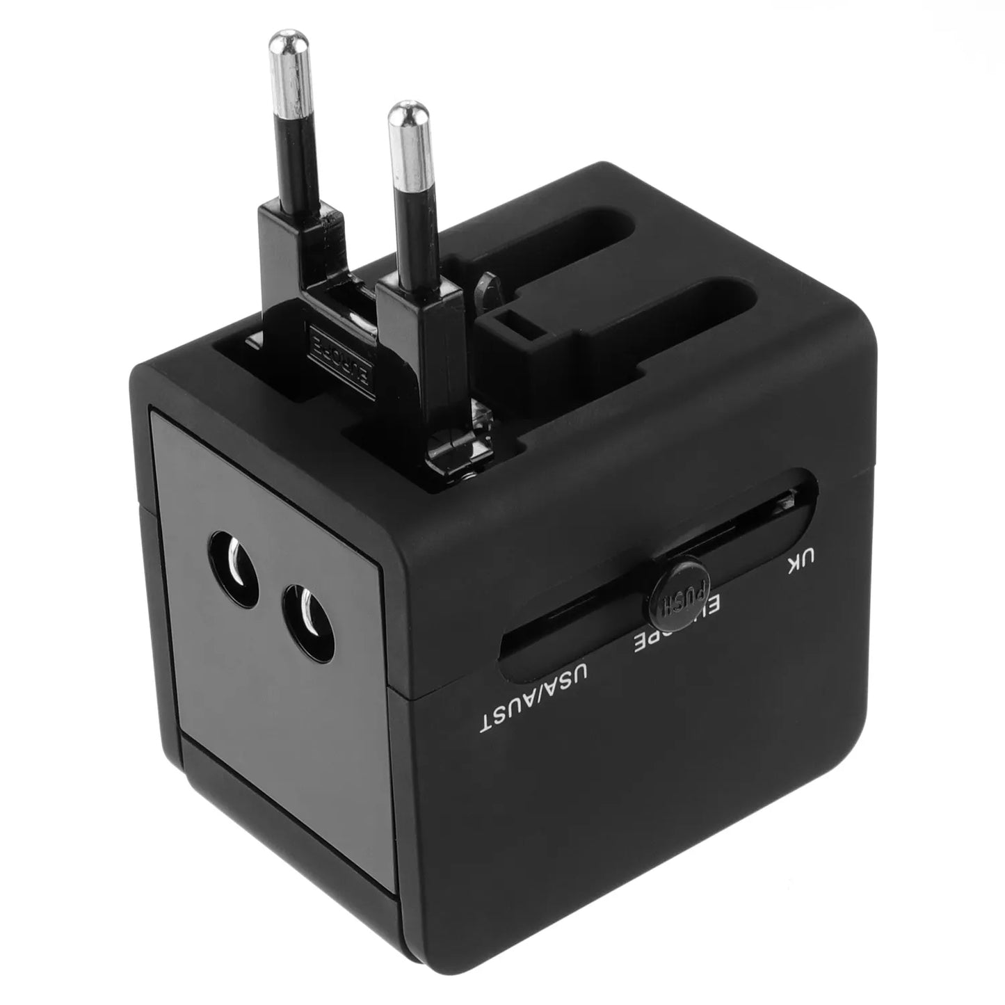 Nettlader Techsuit HHt148 Travel, 10W, 2A, 2 x USB-A, Svart