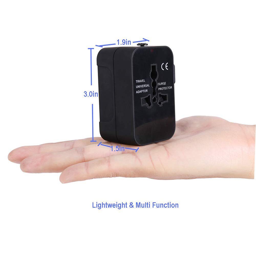 Nettlader Techsuit HHT202 Travel, 10W, 2A, 2 x USB-A, Svart