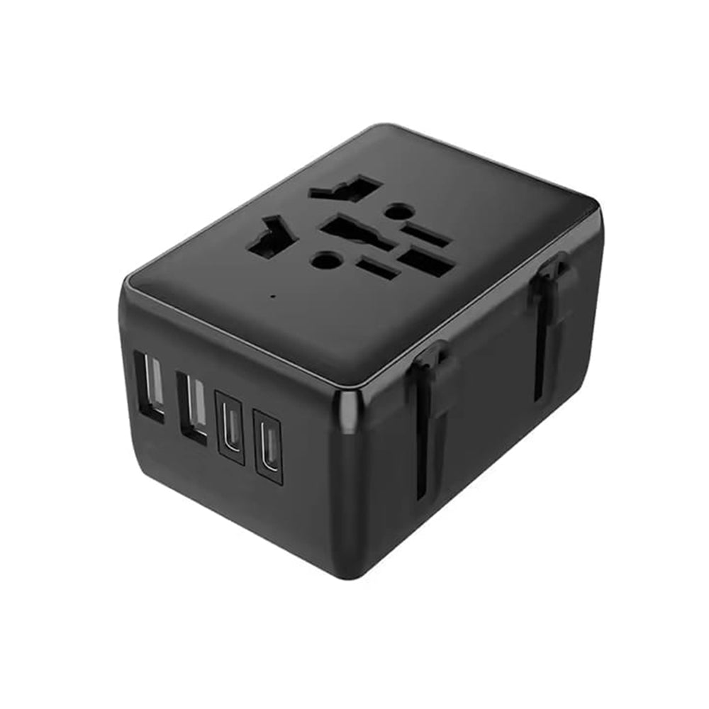Nettlader Techsuit HHT203A Travel, 20W, 3A, 2 x USB-A - 2 x USB-C, Svart