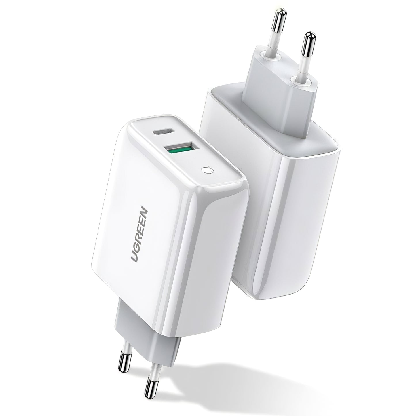Nettverkslader UGREEN CD170, 36W, 3A, 1 x USB-A - 1 x USB-C, hvit