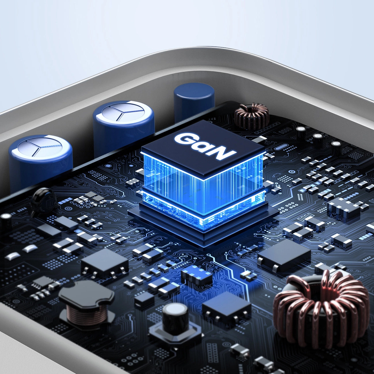 Nettverkslader UGREEN CD244, 65W, 3A, 1 x USB-A - 2 x USB-C, hvit