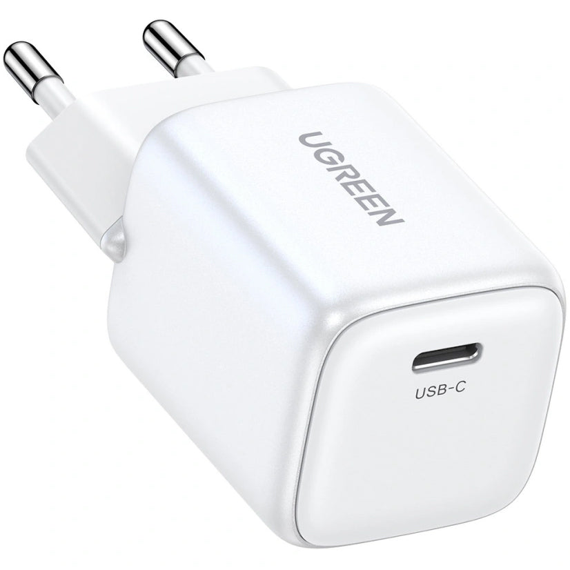 UGREEN Nexode Mini CD319 nettverkslader, 30W, 3A, 1 x USB-C, Hvit