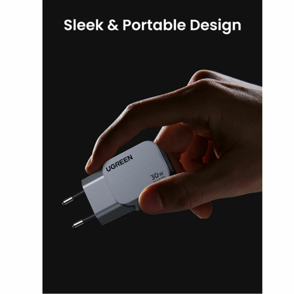 Nettverkslader UGREEN X703 Nexode Pro, 30W, 3A, 1 x USB-C, grå