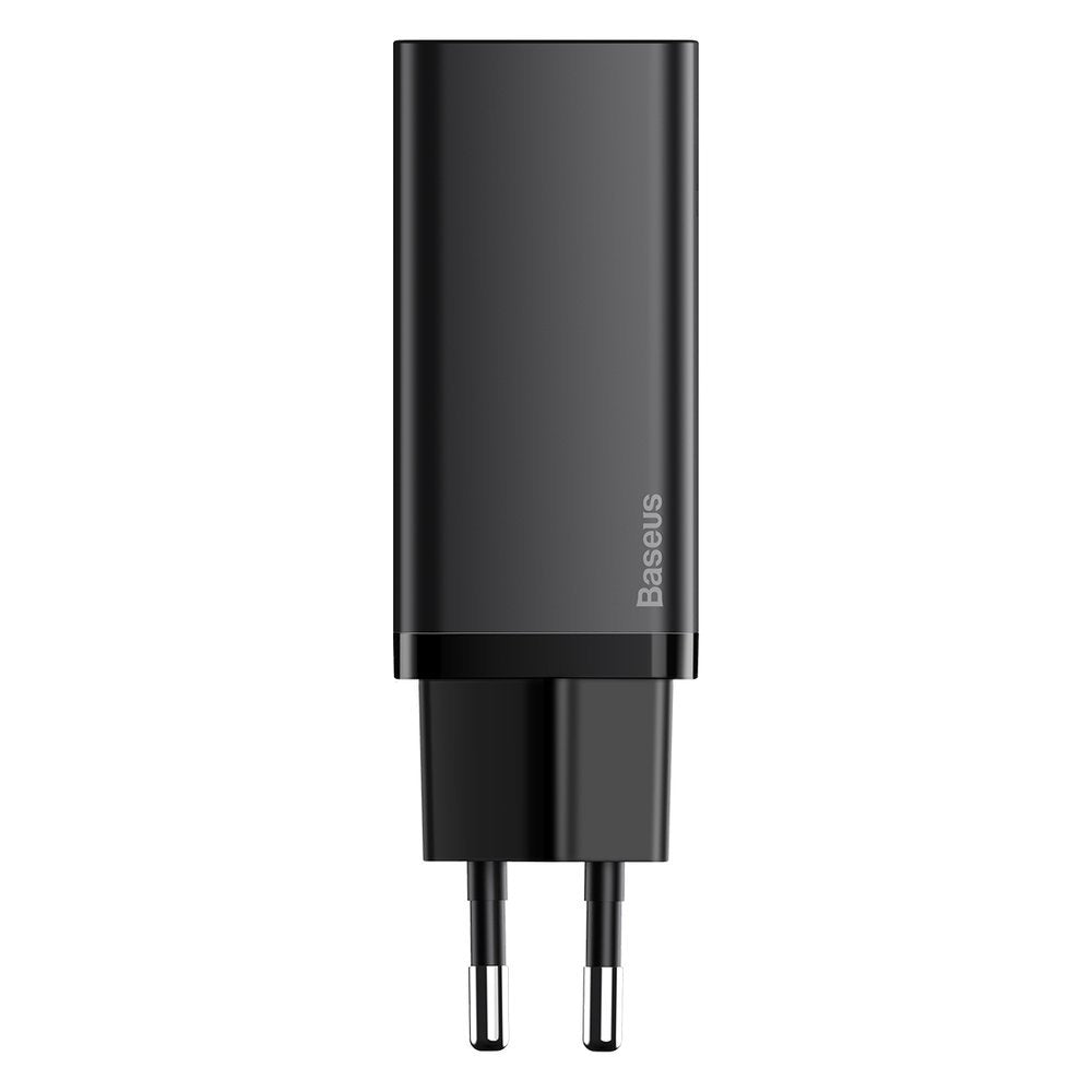 Baseus Gain2 Lite nettverkslader, 65 W, 3 A, 1 x USB-A - 1 x USB-C, svart CCGAN2L-B01
