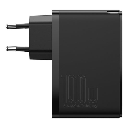 Baseus GAN2 Pro nettverkslader, 100W, 5A, 2 x USB-A - 2 x USB-C, svart CCGAN2P-L01