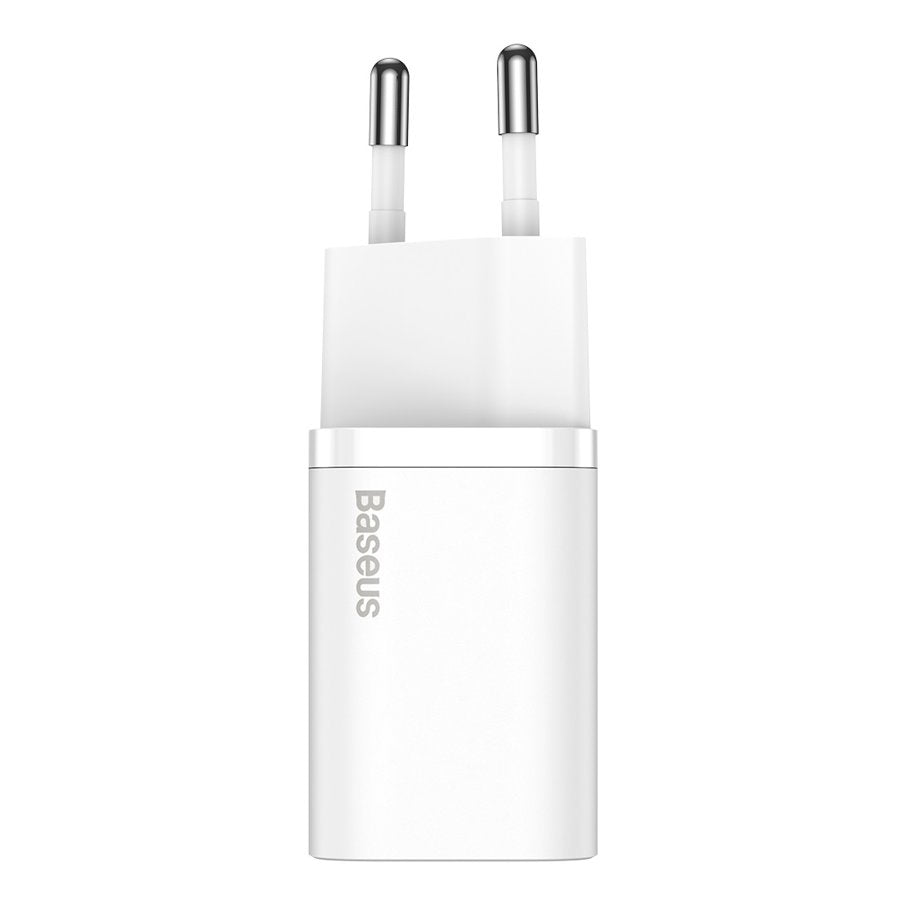 Baseus Super Si nettverkslader, 25W, 3A, 1 x USB-C, hvit CCSP020102