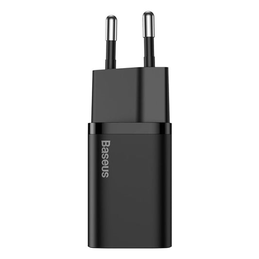 Nettverkslader Baseus Super Si, 25W, 3A, 1 x USB-C, svart CCSP020101