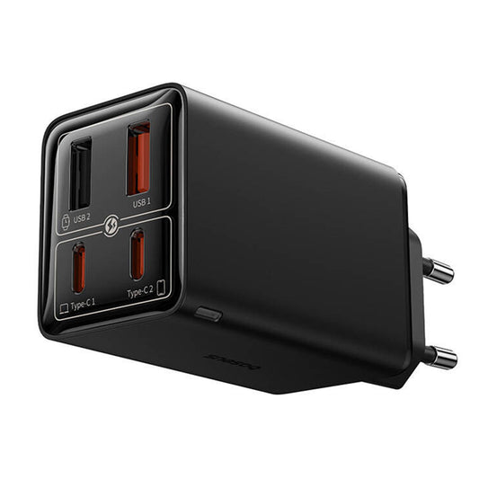 Baseus GaN 6 Pro, 65W, 3,25A, 2 x USB-A - 2 x USB-C, svart P10162701113-00