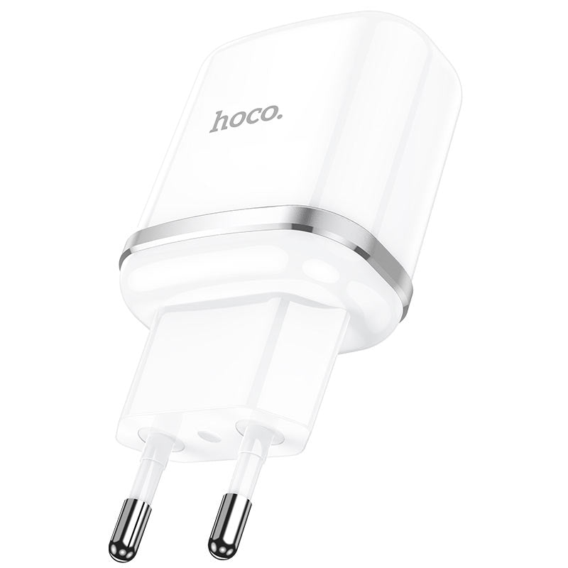 HOCO N3 Nettlader, 18W, 3A, 1 x USB-A, Hvit