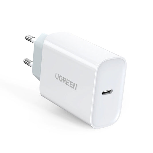 Nettverkslader UGREEN CD127, 30W, 3A, 1 x USB-C, hvit