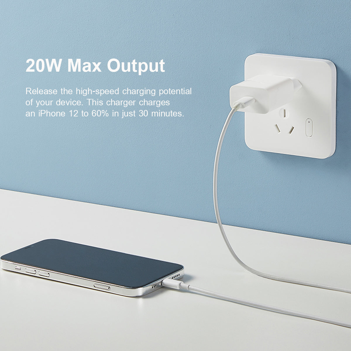 Xiaomi Nettlader, 20W, 3A, 1 x USB-C, Hvit BHR4927GL