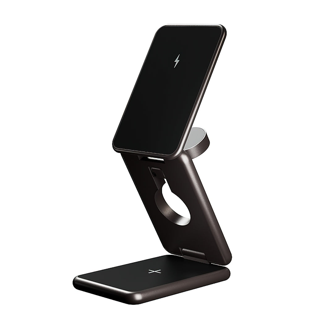 Trådløs Nettverkslader Allity. AWC-230-22WMS 3in1, 22.5W, 1.67A, Grå