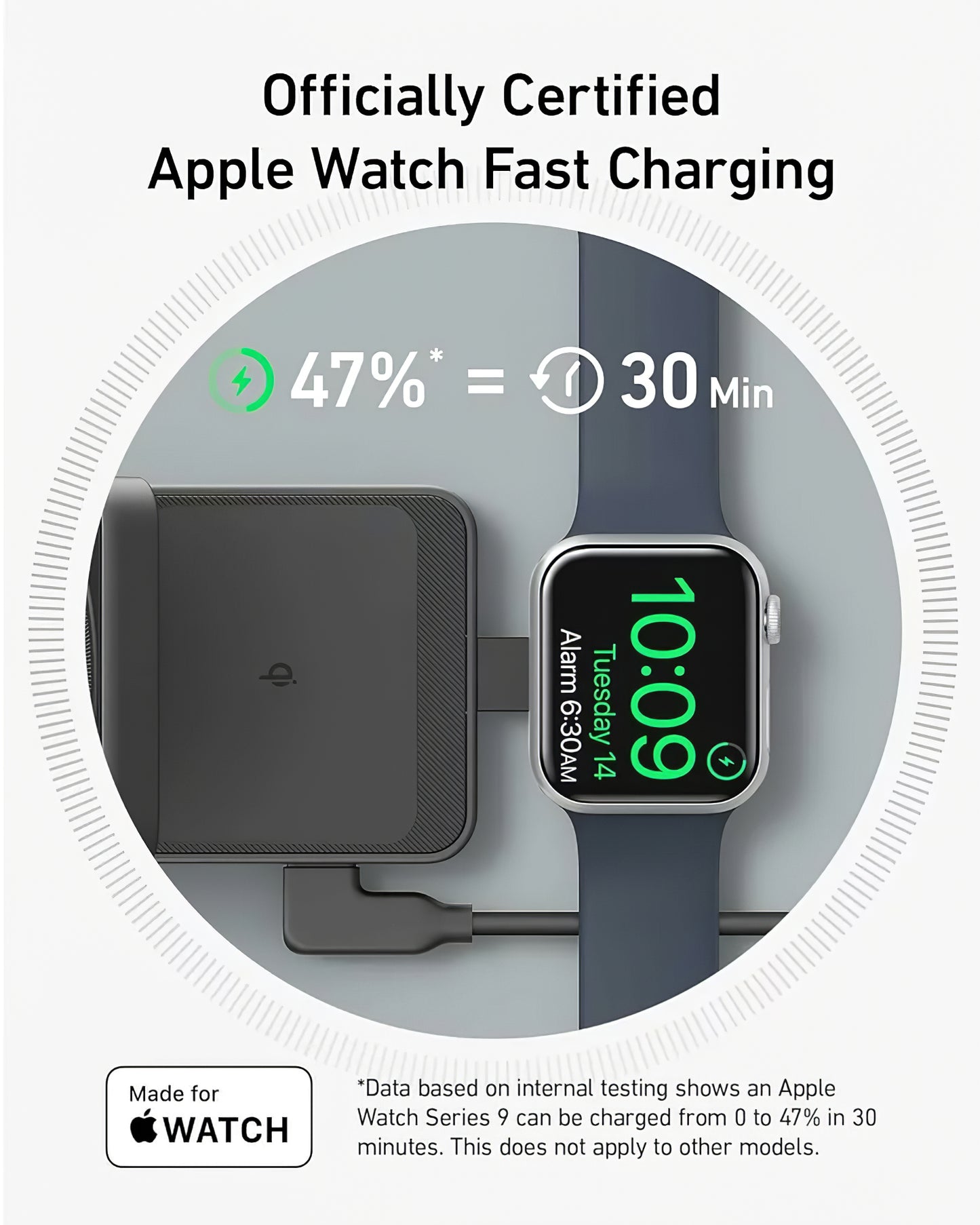 Anker MagGo 3in1 trådløs nettverkslader, 15 W, 1,67 A, svart B2557311