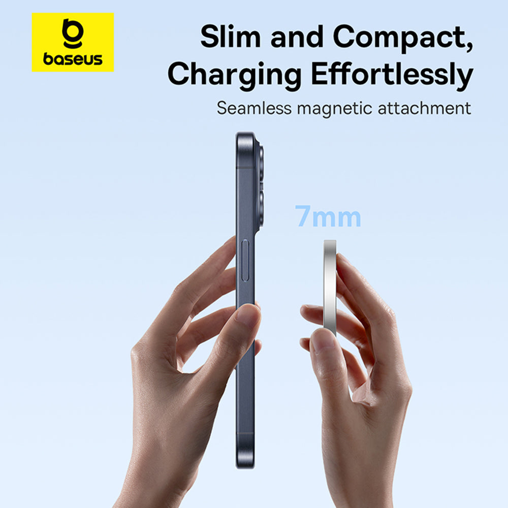 Baseus Simple Mini4 Air trådløs nettverkslader, 15W, 1.67A, Sølv P10278200S11-00