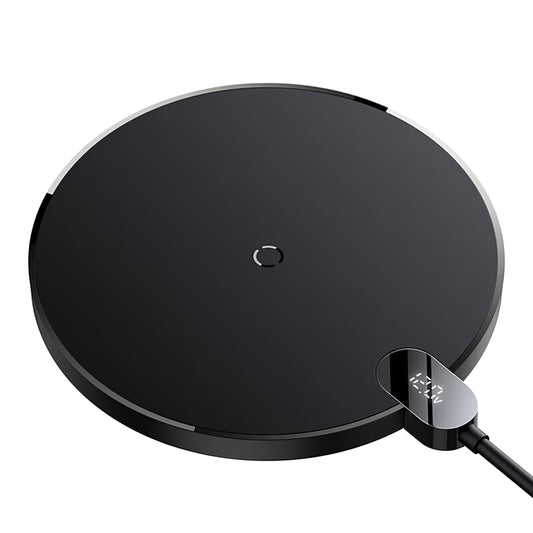Trådløs nettverkslader Baseus Digital Led Display Gen 2, 15W, 1,67A, svart CCED000001 CCED000001