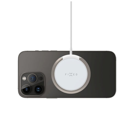 Trådløs Nettverkslader Fixed Ring, 15W, 1.67A, Hvit