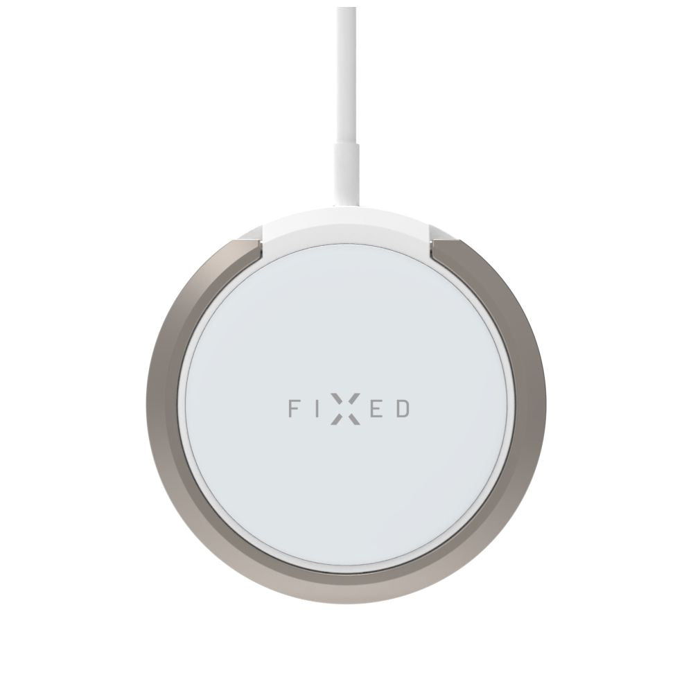 Trådløs Nettverkslader Fixed Ring, 15W, 1.67A, Hvit