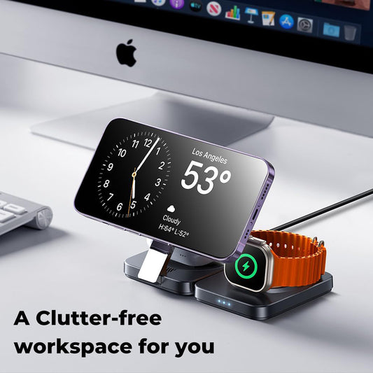 Trådløs Nettverkslader Lisen W103 3in1, 7.5W, 1.1A, Svart YL0324090008