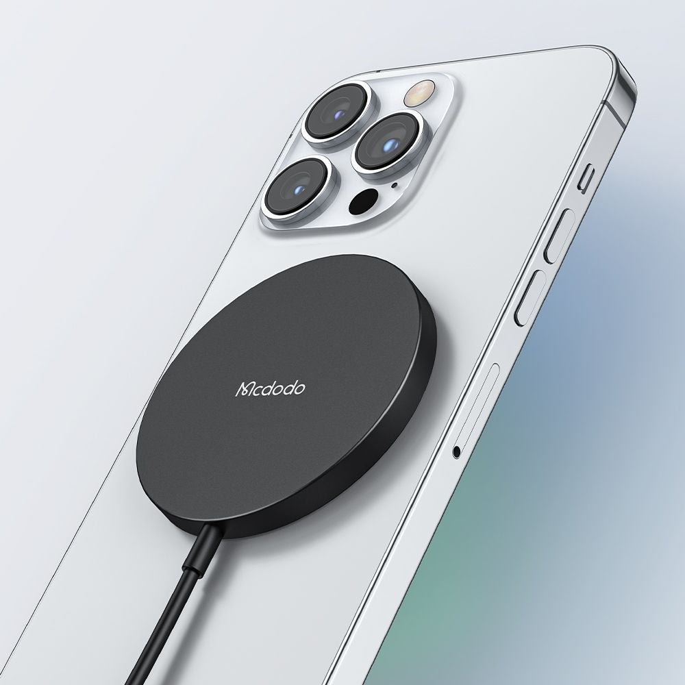 Trådløs Nettverkslader McDodo CH-4360 Moon, 15W, 1.67A, Svart