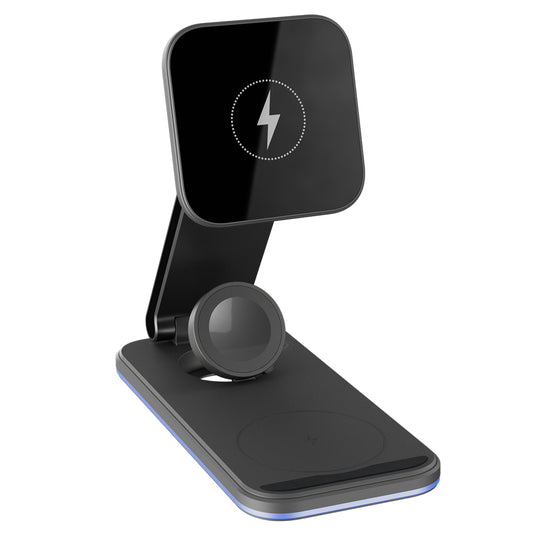 Trådløs Nettverkslader Proove Energy Fold 3in1, 15W, 1.67A, Svart WSEF15010001