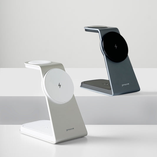 Trådløs Nettverkslader Proove Omni Power 3in1, 15W, 1.67A, Grå WSOP15020003