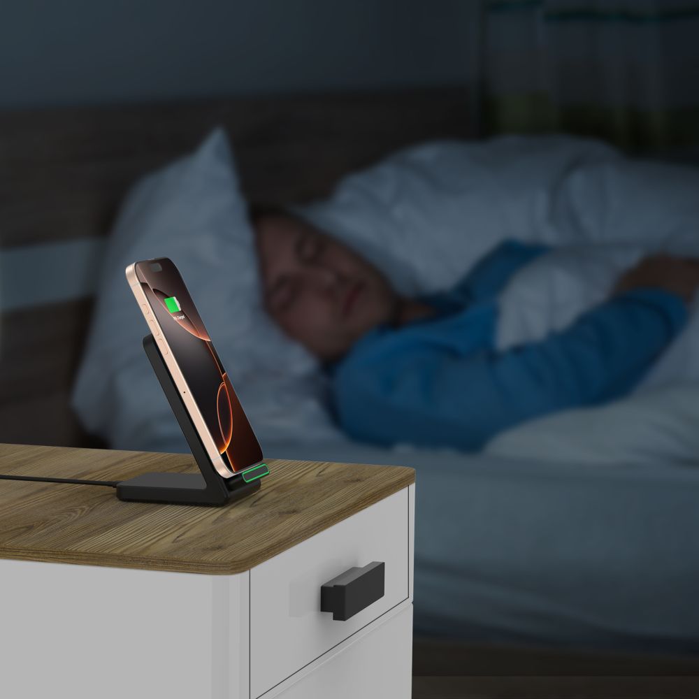 Trådløs nettverkslader Tech-Protect QI15W-A40, 15W, 1,67A, svart