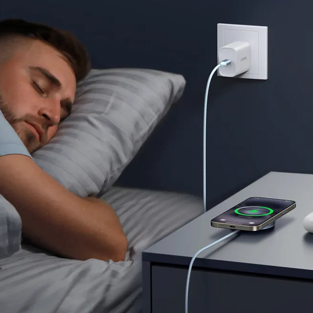 UGREEN MagFlow Trådløs Nettverkslader, 25W, Blå