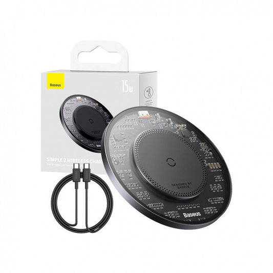 Trådløs nettverkslader Baseus BS-W530, 15W, 1,67A, svart CCJJ050001