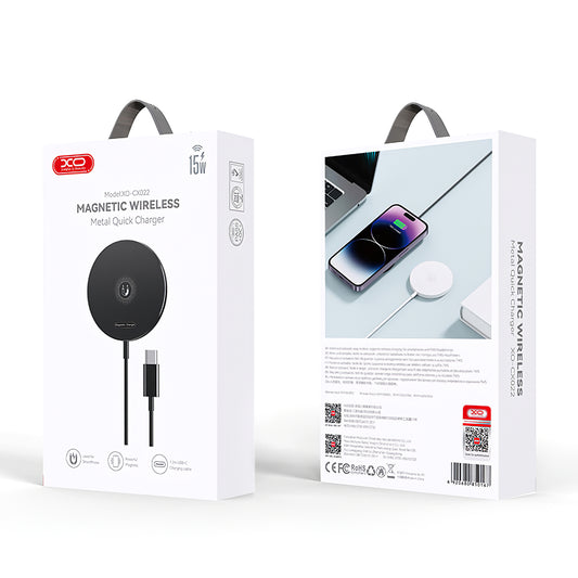 Trådløs nettverkslader XO Design CX022, 15W, 1,67A, svart