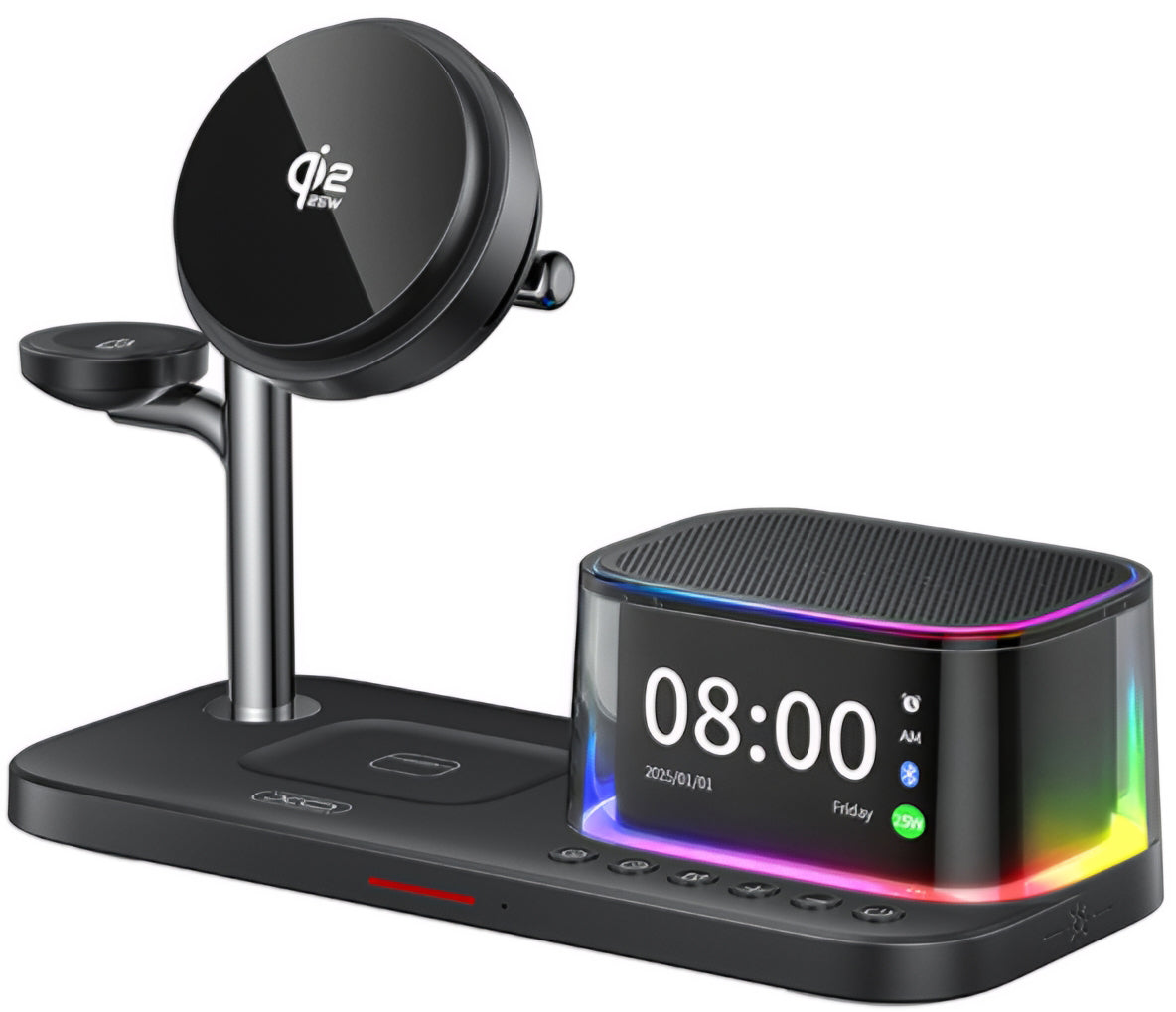 Trådløs Nettverkslader XO Design CX045 3i1, 25W, Svart