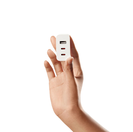 Xiaomi nettverkslader 2C1A GaN, 67W, 3A, 1 x USB-A - 2 x USB-C, hvit