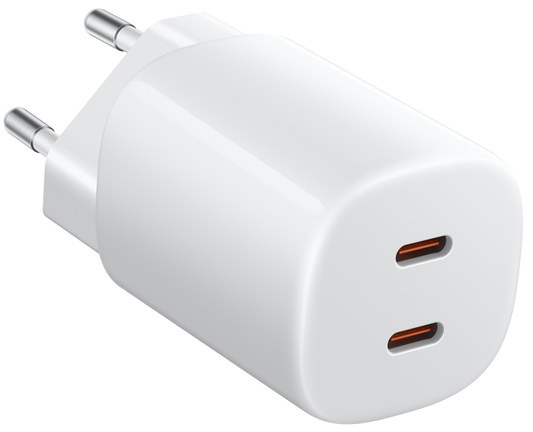 Xiaomi Nano Turbo Nettlader, 45W, 3A, 2 x USB-C, Hvit BHR087OEU