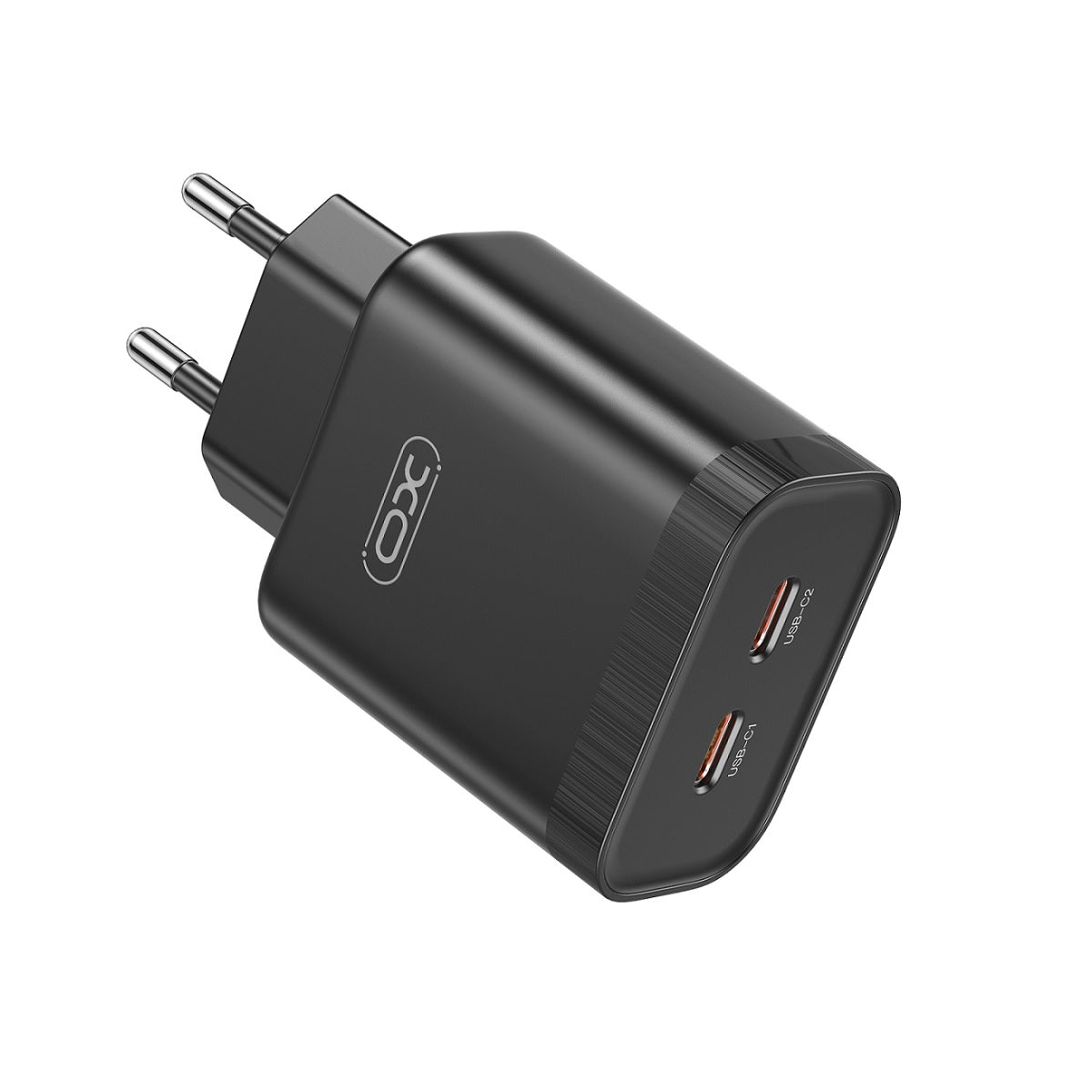Nettverkslader XO Design L105, 35W, 3A, 2 x USB-C, svart