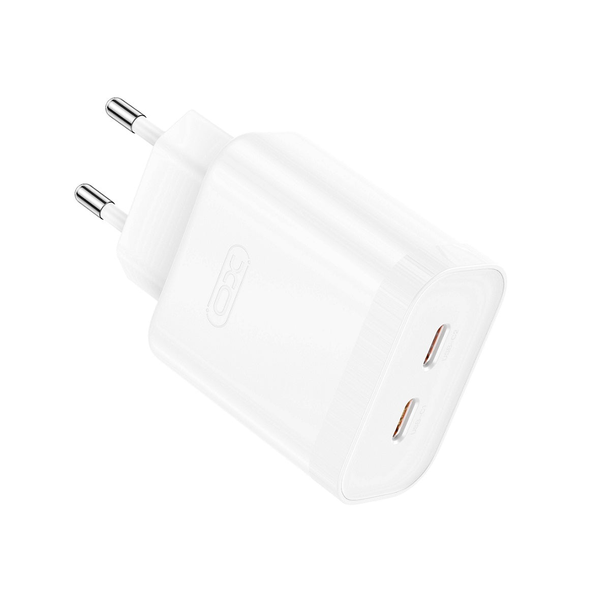 Nettverkslader XO Design L105, 35W, 3A, 2 x USB-C, hvit