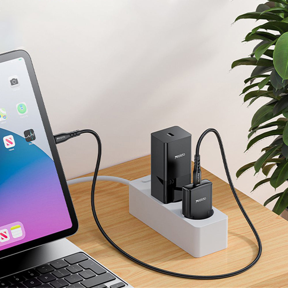 Nettlader Yesido YC74, 30W, 3A, 1 x USB-C, Svart