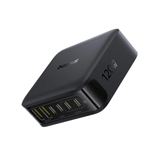 Baseus EnerFill FH21 ladestasjon, 120W, 3.25A, 2 x USB-A - 4 x USB-C, Svart E0120T00