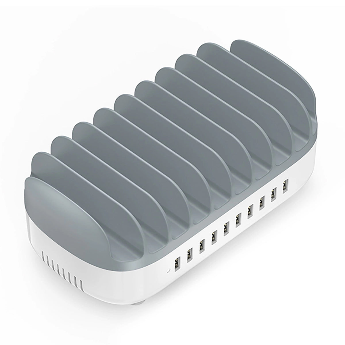 Orico DUK-10P-V1 ladestasjon, 120W, 2.4A, 10 x USB-A, Hvit