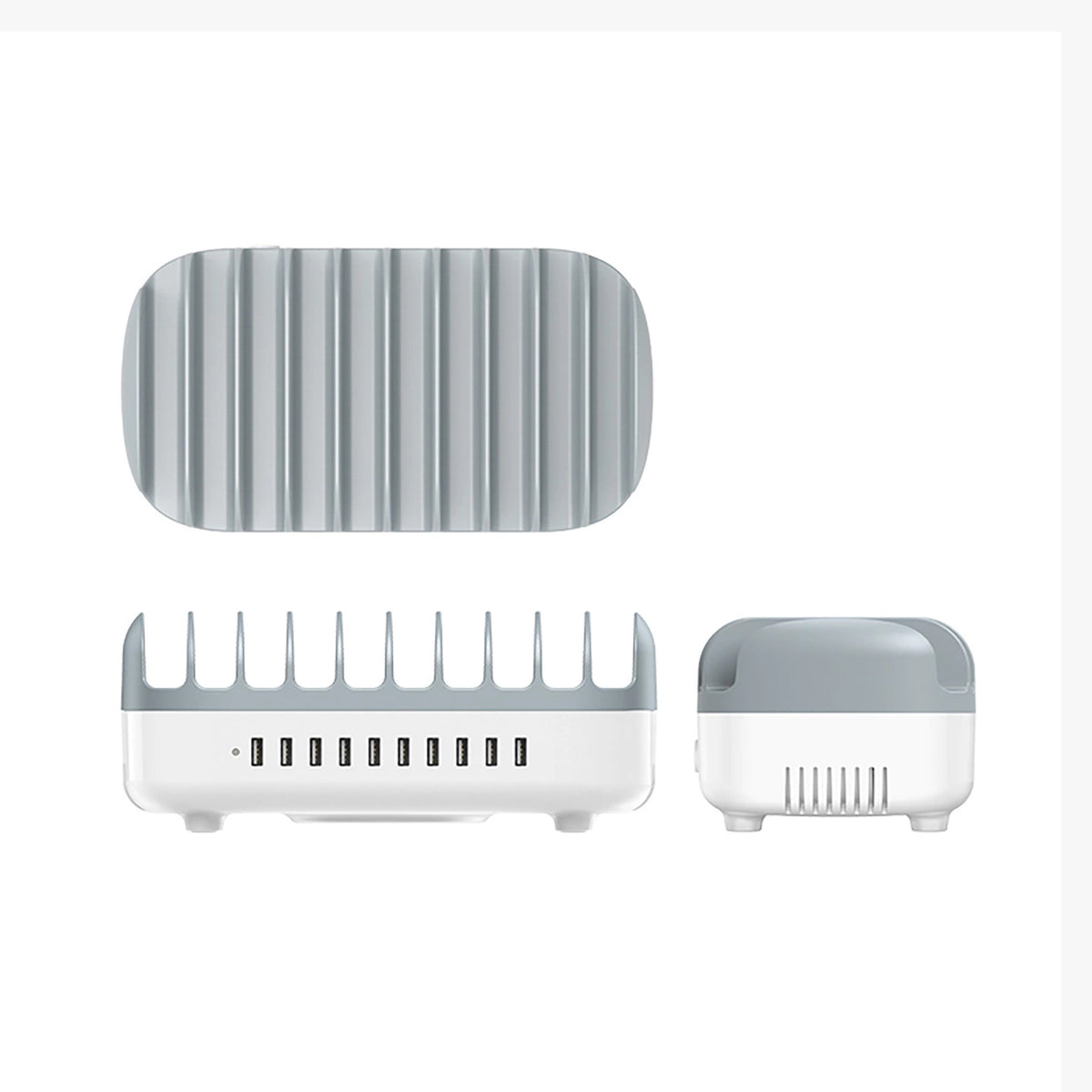 Orico DUK-10P-V1 ladestasjon, 120W, 2.4A, 10 x USB-A, Hvit