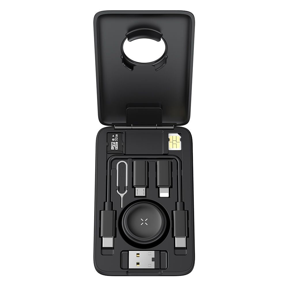 Trådløs Lader med Organizer McDodo CH-2440 8in1 for Apple Watch Series, Svart