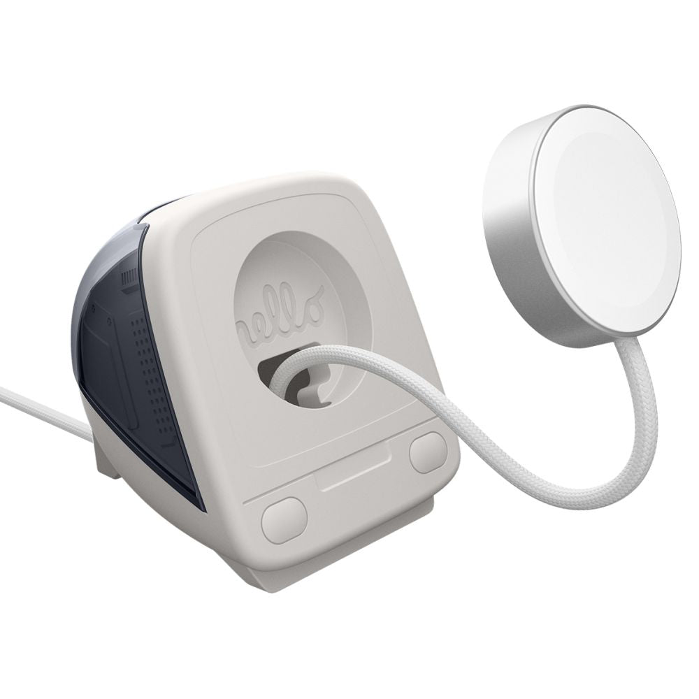 Spigen C1 Classic-støtte for trådløs lader til Apple Watch Series, Grå AMP09340