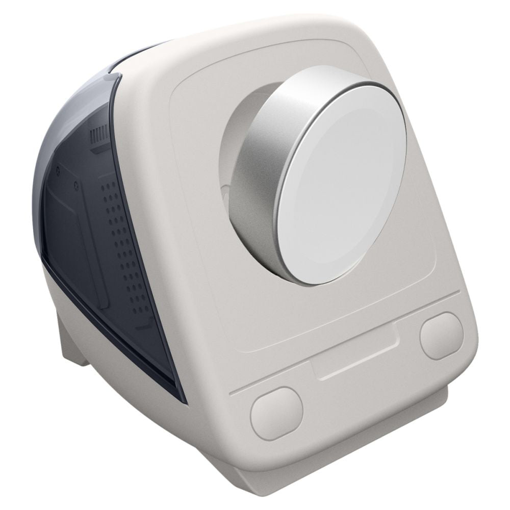 Spigen C1 Classic-støtte for trådløs lader til Apple Watch Series, Grå AMP09340