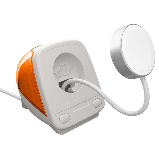 Spigen C1 Classic Støtte for Trådløs Lader til Apple Watch Series, Oransje