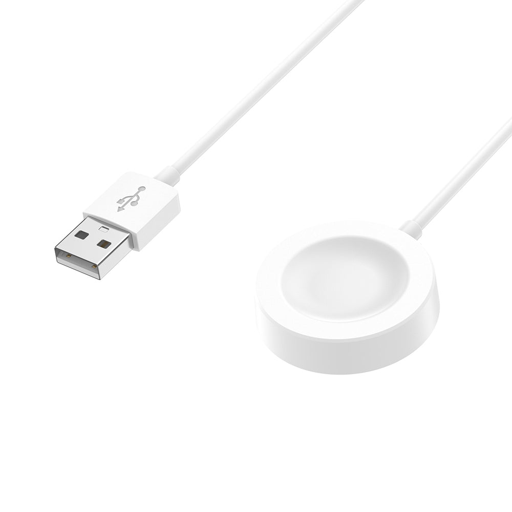 Trådløs lader Techsuit THC1 for Huawei Watch Series, USB-A, Hvit