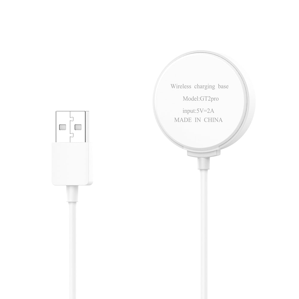Trådløs lader Techsuit THC1 for Huawei Watch Series, USB-A, Hvit