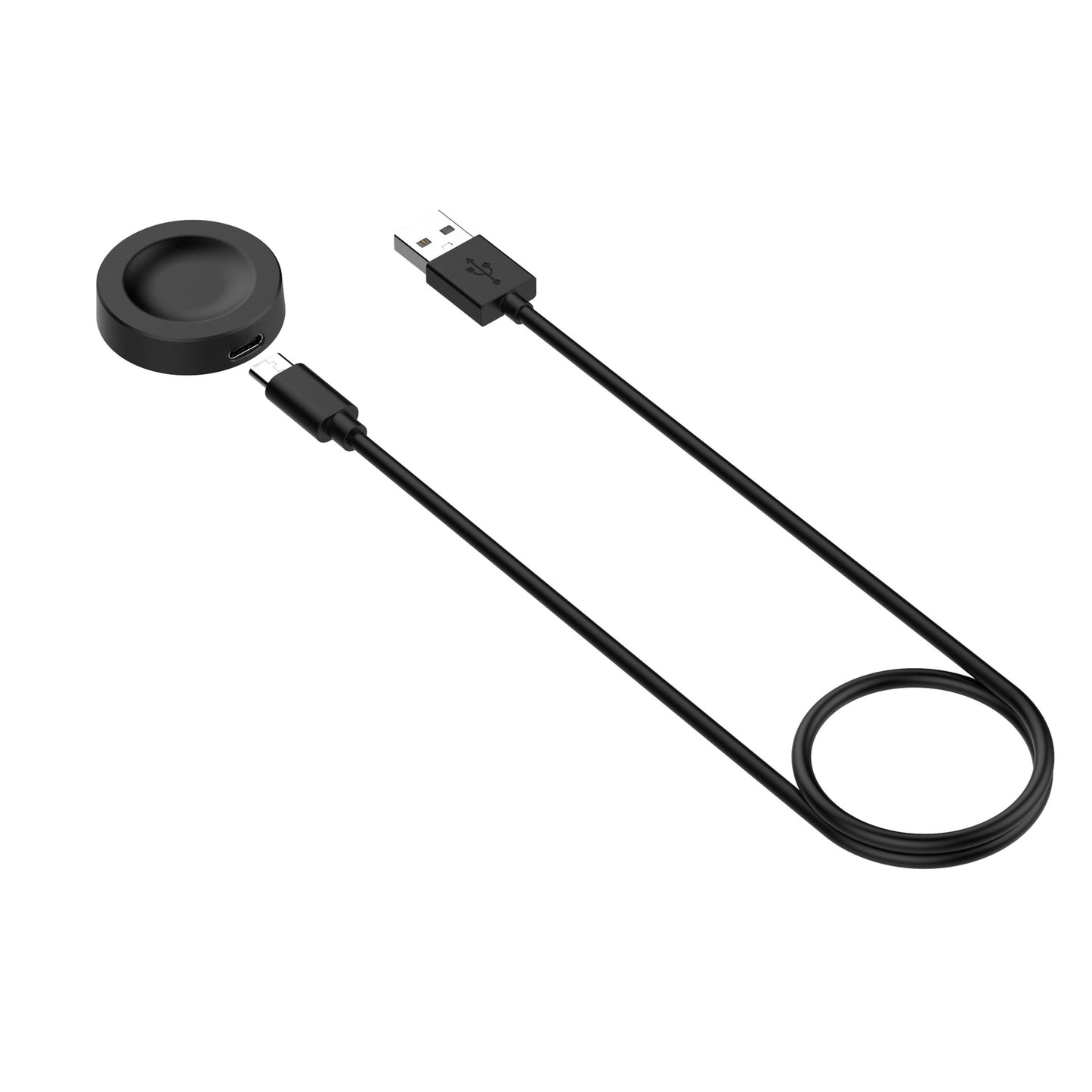 Trådløs lader Techsuit THC2 for Honor Watch / Huawei Watch Series, USB-A, Svart