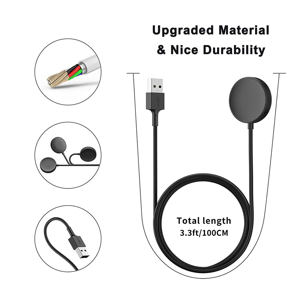 Trådløs Lader Techsuit TSC11 for Samsung Galaxy Watch Series, USB-A, Svart