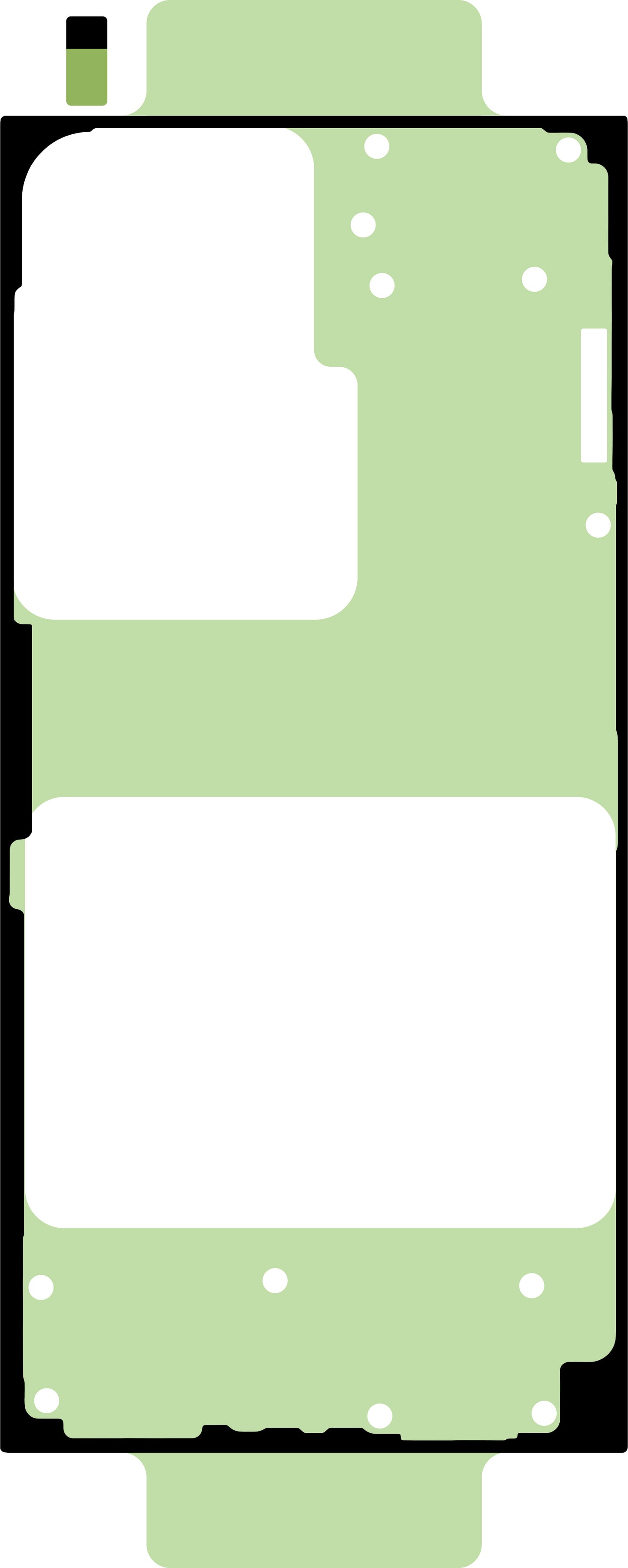 Kit for liming av batterideksel Samsung Galaxy S24 Ultra S928, Service Pack GH82-33392A