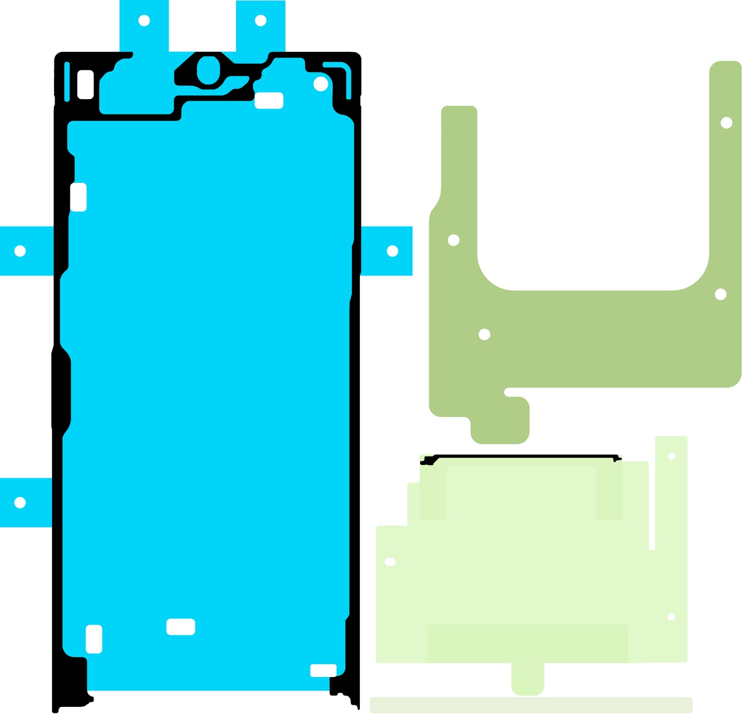 Kit for liming av skjerm Samsung Galaxy S24 Ultra S928, Service Pack GH82-33544A