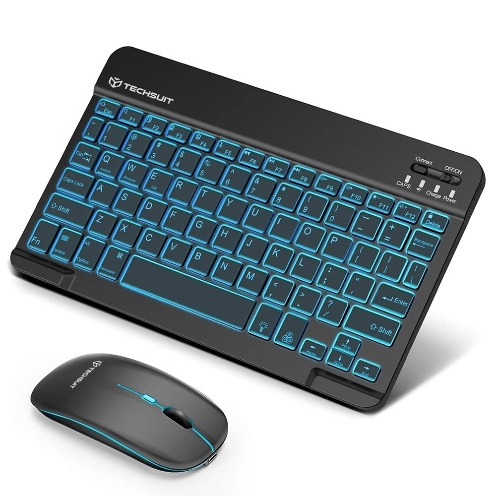 Trådløst tastatur- og mussett Techsuit AirCombo WKM1, BT / Wi-Fi, svart